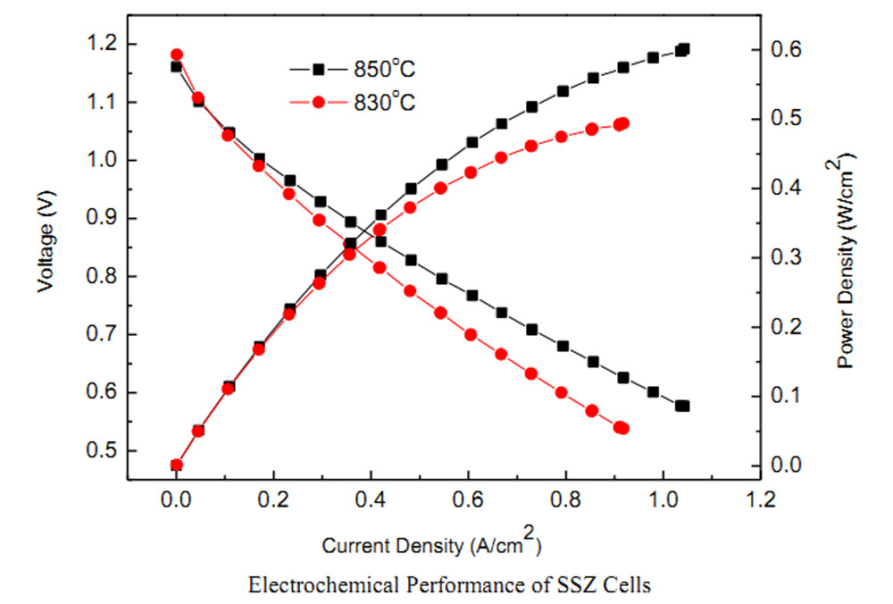 SSZ Electrolyte Supported Cells