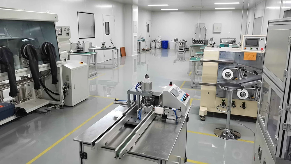 TOB NEW ENERGY battery laboratory line setup