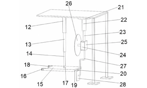 CN215549102U Figure 3 - structure of the battery fixing device and the cutting device