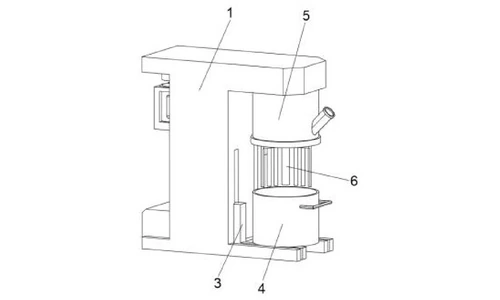 Overall structure of the mixer, third perspective view