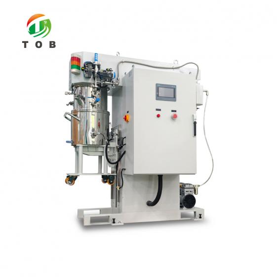TOB-XFZH20 20L vacuum planetary mixing machine with mixing blades and dispersing shaft