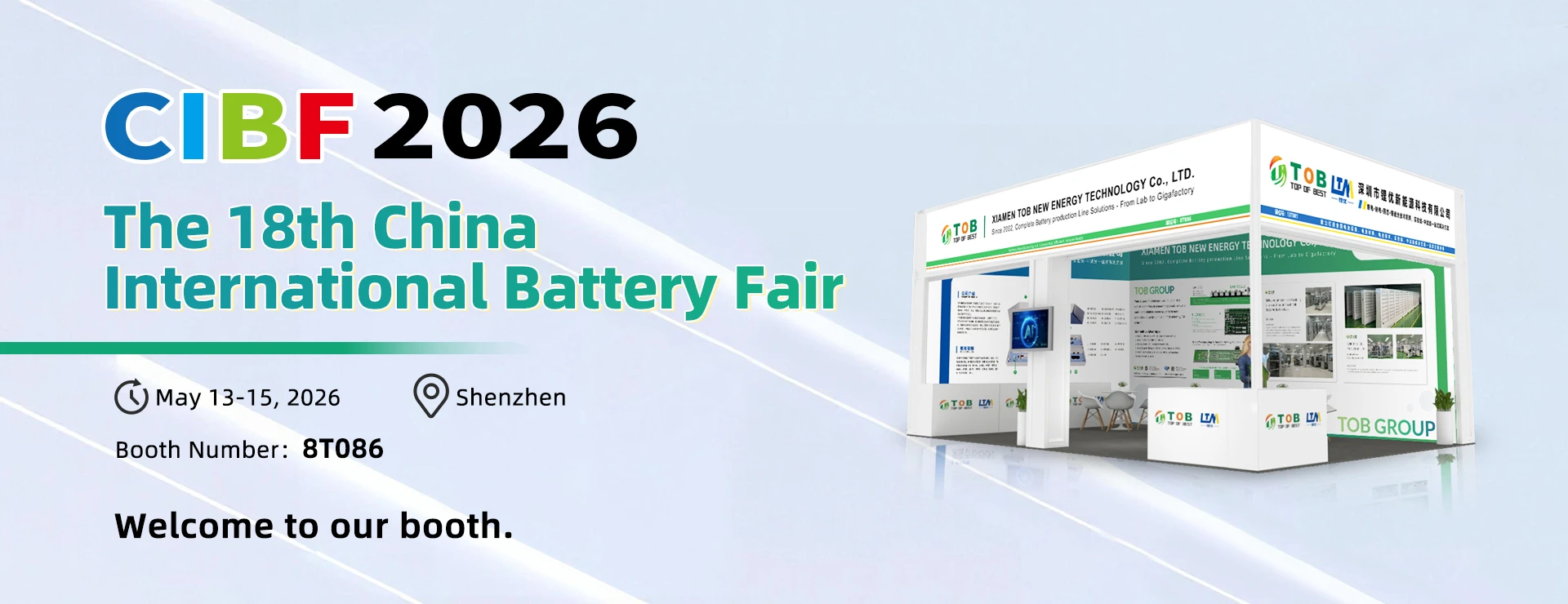 Meet TOB NEW ENERGY at CIBF 2026