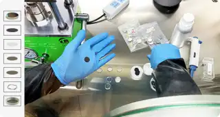 équipement à pile bouton
