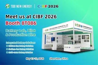 Découvrez les solutions de fabrication de batteries TOB NEW ENERGY au CIBF 2026